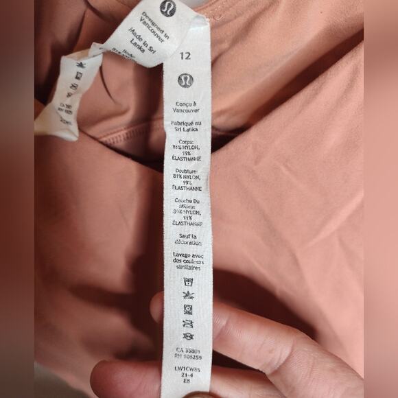 Lululemon Athletica Align Tank in pink savannah size 12 missing inserts - Picture 3 of 8